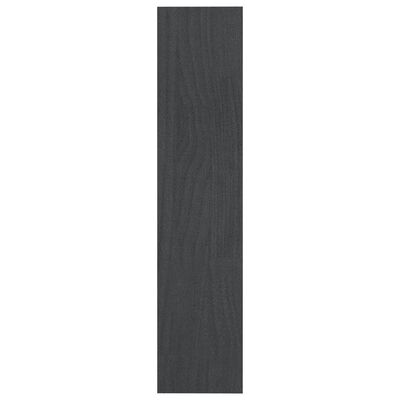 vidaXL Estante/divisória 100x30x135,5 cm madeira de pinho maciça cinza