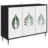 vidaXL Buffet HANAU Carvalho Preto 102 x 33 x 76 cm