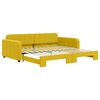 vidaXL Sof&aacute;-cama com gavet&atilde;o 100x200 cm veludo amarelo