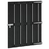 vidaXL Port&atilde;o de Jardim 100 x 112 cm WPC e Alum&iacute;nio Preto
