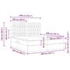 vidaXL Cama com Armazenamento Cinzento-acastanhado 200 x 200 cm