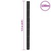 vidaXL Membrana para ervas daninhas preta 1,5x100 m PP