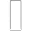 vidaXL Suporte para Lenha Preto Mate 80x28x222 cm A&ccedil;o