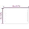 vidaXL Espelho de casa de banho com luzes LED 30x50 cm