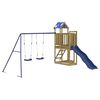 vidaXL Conjunto de brincar para exterior madeira de pinho impregnada