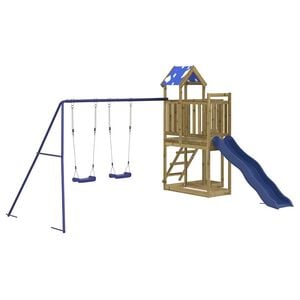 vidaXL Conjunto de brincar para exterior madeira de pinho impregnada