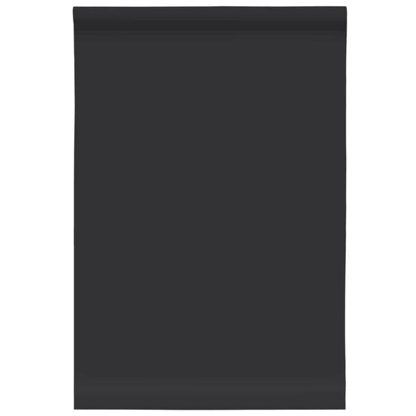 vidaXL Autocolantes para m&oacute;veis 90x500 cm PVC preto mate