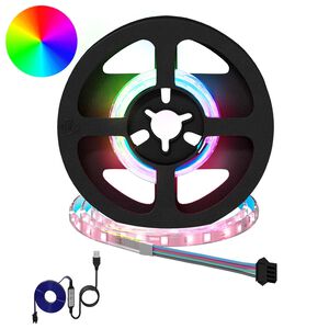 vidaXL Fita LED 2 unid. Preto e Transparente Cobre e Pl&aacute;stico