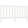 vidaXL Cabeceira de cama 206x4x100 cm pinho maci&ccedil;o branco