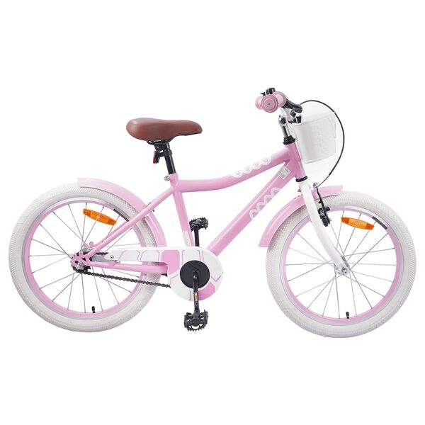 vidaXL Bicicleta Infantil 20 Polegadas para 6-11 Anos Rosa Claro