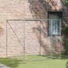 vidaXL Jaula para c&atilde;o Prateado 200 x 200 x 200 cm A&ccedil;o Galvanizado
