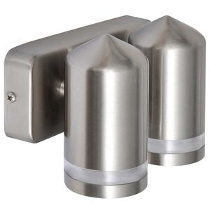 41103 Candeeiro LED de parede Down com forma c&oacute;nica a&ccedil;o inoxid&aacute;vel