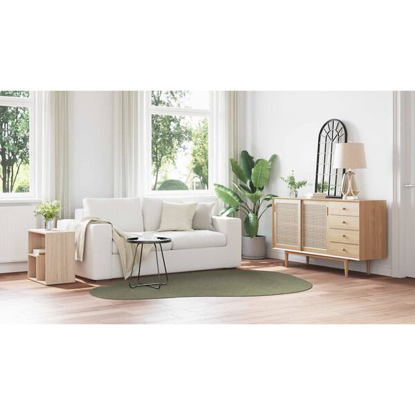 vidaXL Tapetes de &aacute;rea HUARTE Verde Floresta 160 x 230 cm Poli&eacute;ster