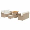 vidaXL Conjunto de Sof&aacute; de Jardim 9 unid. 8-N&uacute;mero de lugares