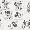 Noordwand Wallpaper Kids @ Home Mickey & Minnie Sketch preto e branco