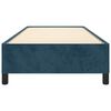 vidaXL Estrutura de cama sem colch&atilde;o 100x200 cm veludo azul-escuro