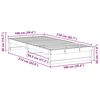 vidaXL Estrutura da Cama Castanho 100 x 210 cm