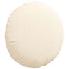 vidaXL Almofadas de Assento 2 pcs Creme &Oslash; 50 cm