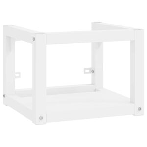 vidaXL Estrutura de parede p/ lavat&oacute;rio ferro 40x38x31 cm branco