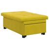 vidaXL Sof&aacute;-Cama Amarelo 194 x 67 x 82 cm Veludo