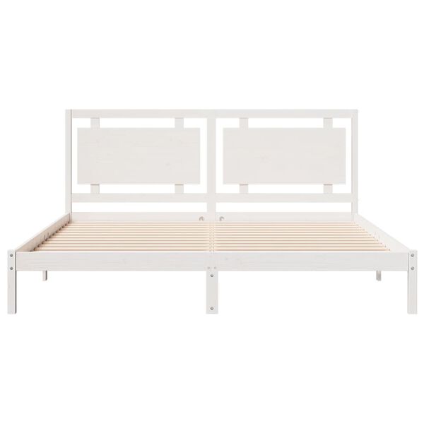 vidaXL Cama extra longa sem colch&atilde;o 200x210 cm madeira maci&ccedil;a