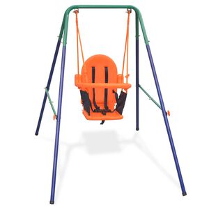 vidaXL Conjunto de baloi&ccedil;os com arn&ecirc;s de seguran&ccedil;a laranja