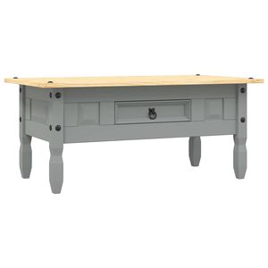 vidaXL Mesa de centro Corona pinho mexicano 100x55x44 cm cinzento