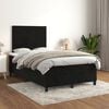 vidaXL Cama boxspring com colch&atilde;o 120x200 cm veludo preto