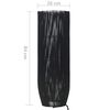 vidaXL Candeeiro de pé 84 cm E27 salgueiro preto