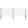 vidaXL Cerca com Poste Verde 0,6 x 25 m A&ccedil;o e PVC