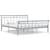 vidaXL Estrutura de cama 180x200 cm metal cinzento