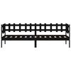 vidaXL Sof&aacute;-cama 80x200 cm madeira de pinho maci&ccedil;a preto
