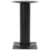 vidaXL Pedestal para assento de barco 33 cm aço preto