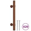 vidaXL Puxadores para m&oacute;veis 20 pcs 96 mm a&ccedil;o inoxid&aacute;vel bronze