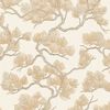 DUTCH WALLCOVERINGS Papel de parede efeito pinheiros cor creme