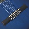 vidaXL Guitarra clássica cutaway com equalizador e 6 cordas azul