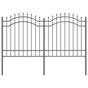 vidaXL Cerca para Jardim Woerden Cinzeto 240 x 165 cm