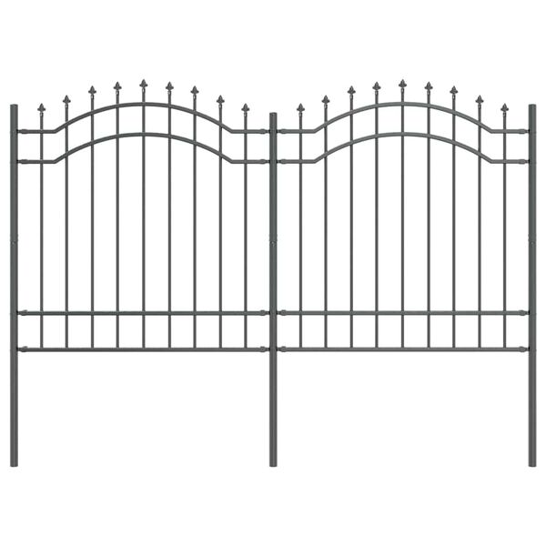 vidaXL Cerca para Jardim Cinzeto 240 x 165 cm