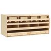 vidaXL Ninho p/ galinhas 4 compartimentos 106x40x45 cm pinho maci&ccedil;o