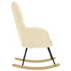 vidaXL Cadeira de baloi&ccedil;o tecido cor creme
