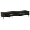 vidaXL Gabinete para TV 150 x 36 x 30 cm Carvalho Preto