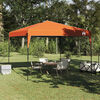 vidaXL Tenda de Toldo Manual Laranja 290 x 290 x 251 cm tecido