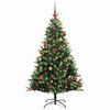 vidaXL &Aacute;rvore de Natal Artificial Articulada 300 LEDs Verde 180 cm