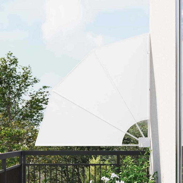 vidaXL Tela de Privacidade para Varanda Branco 115 x 115 cm Poliéster