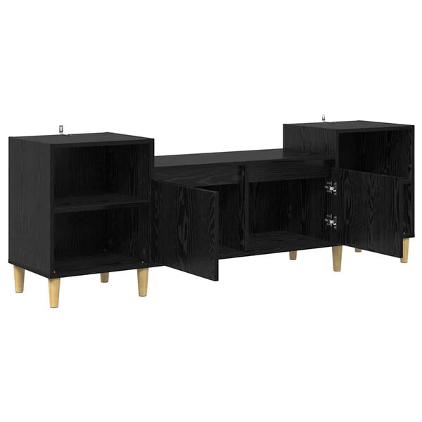 vidaXL Gabinete para TV Carvalho Preto 160 x 35 x 55 cm