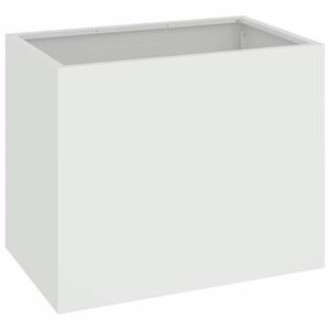 vidaXL Vaso de Jardim Branco 50 x 32 x 40 cm A&ccedil;o laminado a frio