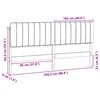 vidaXL Cabeceira estofada com cabeceira Marrom e Cinza Escuro 200 cm
