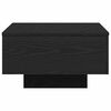 vidaXL Mesa de centro Carvalho Preto 55 x 55 x 31 cm