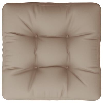 vidaXL Almofadão p/ sofá paletes 60x60x12 cm tecido cinza-acastanhado