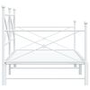 vidaXL Cama de dia com gavet&atilde;o sem colch&atilde;o 107x203 cm a&ccedil;o branco